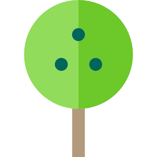 Fruit tree Basic Straight Flat icon
