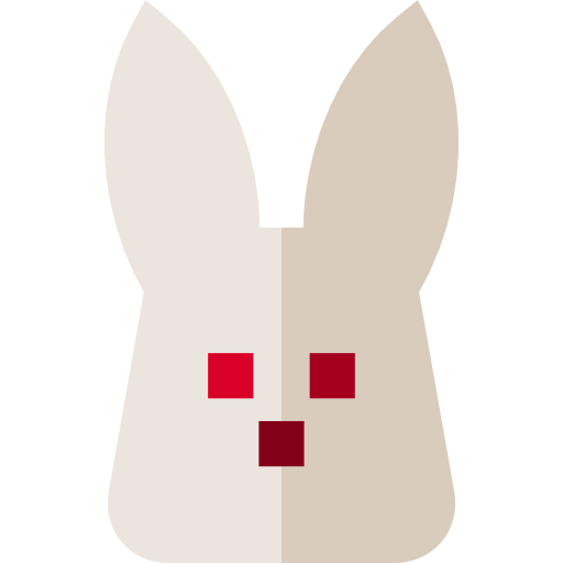 conejo de pascua Basic Straight Flat icono