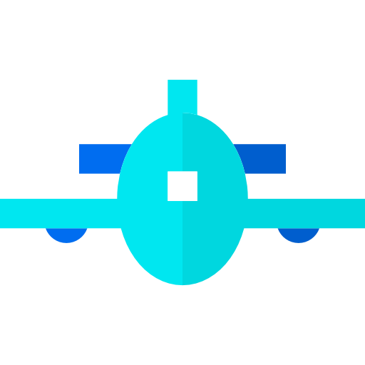vliegtuig Basic Straight Flat icoon