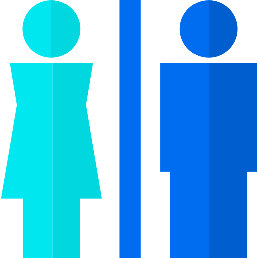 Toilets Basic Straight Flat icon