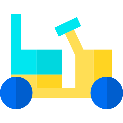 Cart Basic Straight Flat icon