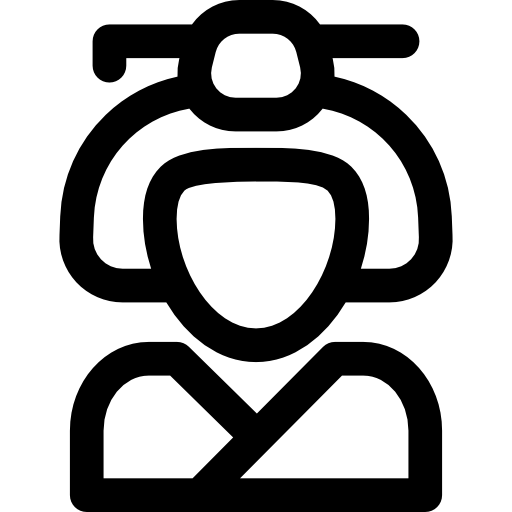 gejsza Curved Lineal ikona