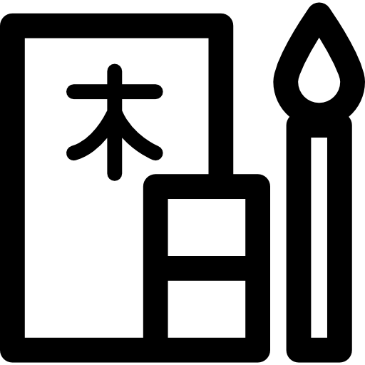 kanji Curved Lineal ikona