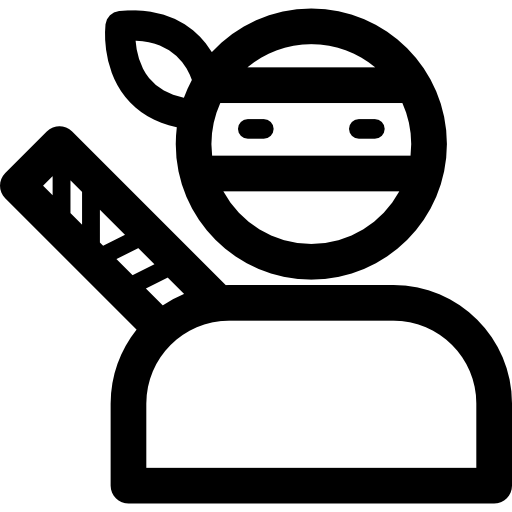 ninja Curved Lineal ikona