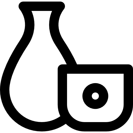 酒 Curved Lineal icon