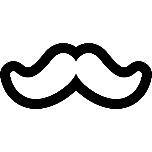 bigode Basic Rounded Lineal Ícone