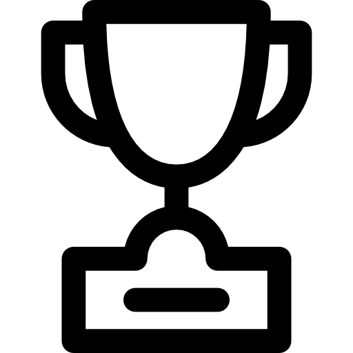Trophy Curved Lineal icon
