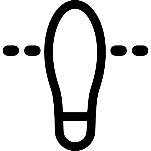 línea de cruce Curved Lineal icono