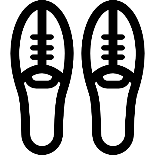 sapatos Curved Lineal Ícone