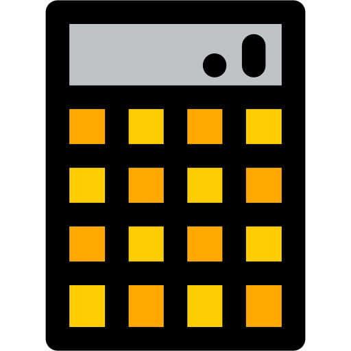 kalkulator Curved Lineal color ikona