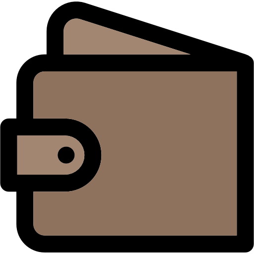 財布 Curved Lineal color icon