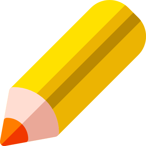 연필 Basic Rounded Flat icon