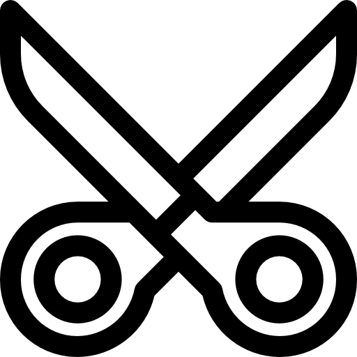 가위 Basic Rounded Lineal icon