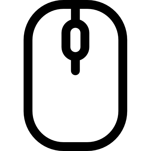 mysz Basic Rounded Lineal ikona