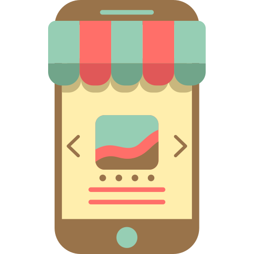 Mobile shopping Flaticons.com Lineal Color icon