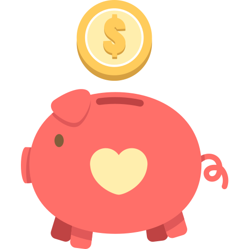 Piggy bank Flaticons.com Lineal Color icon