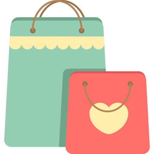 Shopping bag Flaticons.com Lineal Color icon