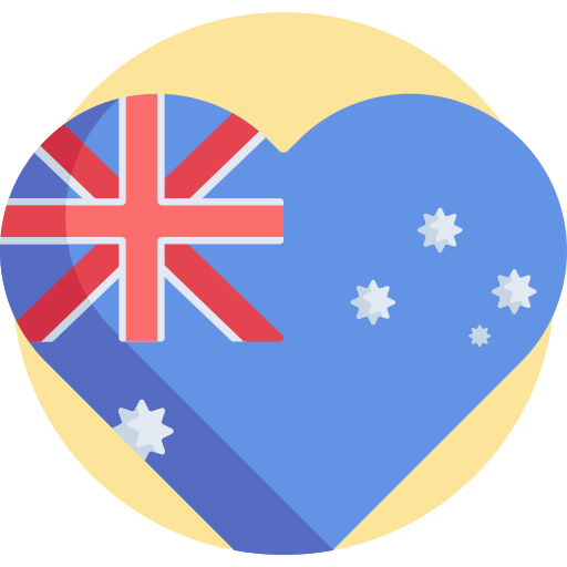 australia Detailed Flat Circular Flat icono