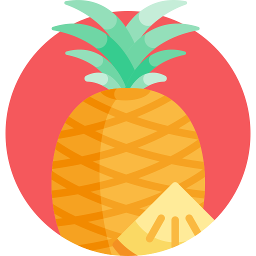 ananas Detailed Flat Circular Flat ikona