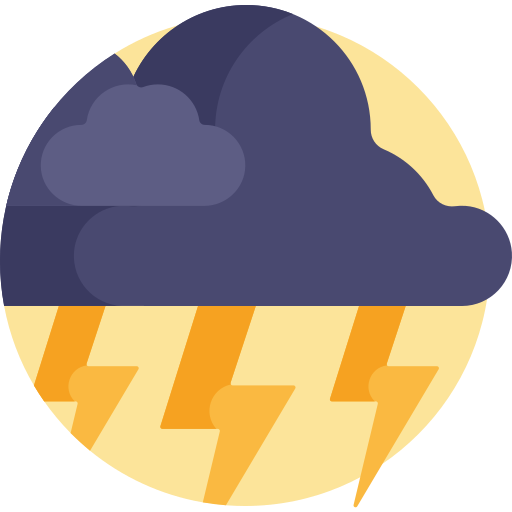 tormenta Detailed Flat Circular Flat icono