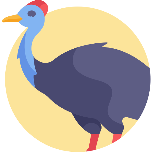 Ostrich Detailed Flat Circular Flat icon