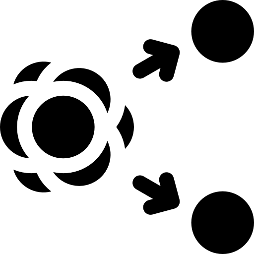 Átomo Basic Rounded Filled icono