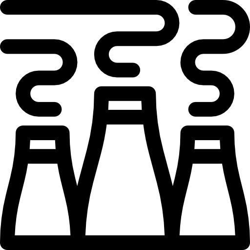 chimeneas Basic Rounded Lineal icono