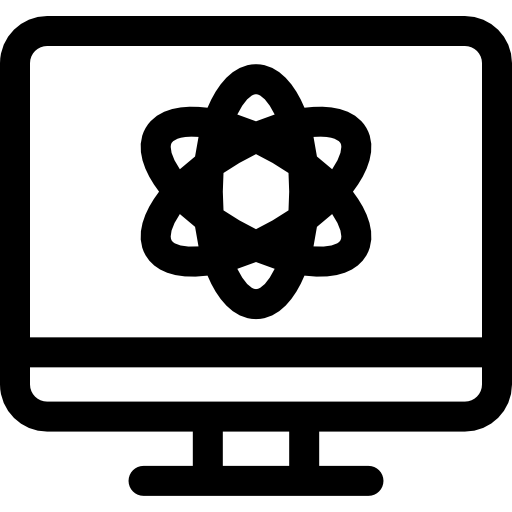 atom Basic Rounded Lineal ikona