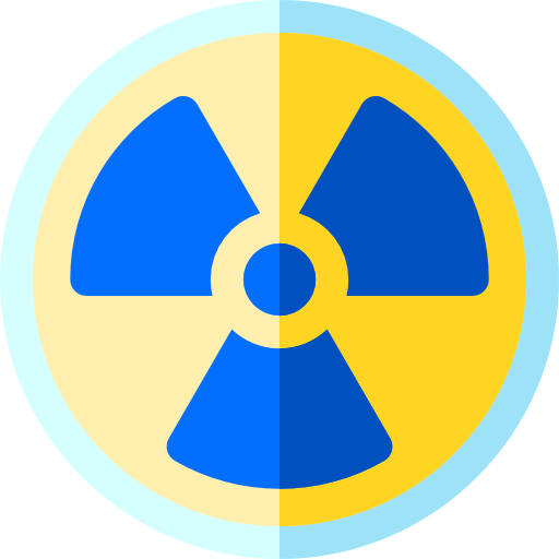 radiación Basic Rounded Flat icono