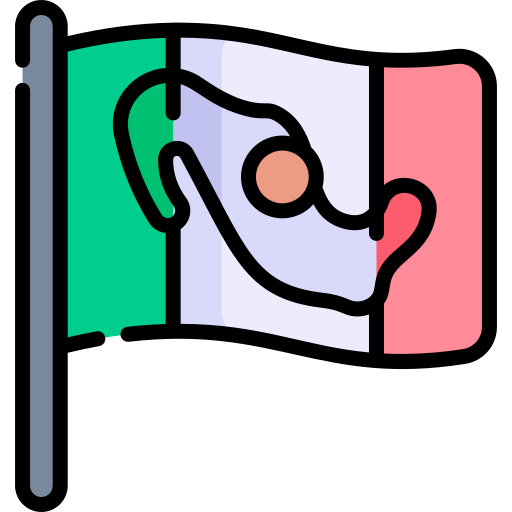 mexiko Kawaii Lineal color icon
