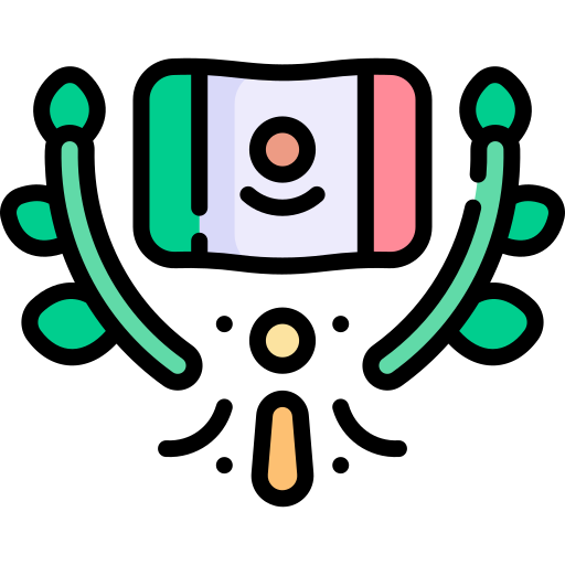 méxico Kawaii Lineal color icono