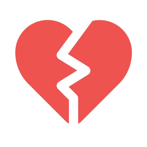 Broken heart Generic color fill icon