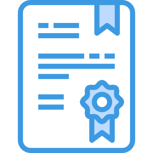 certificat itim2101 Blue Icône