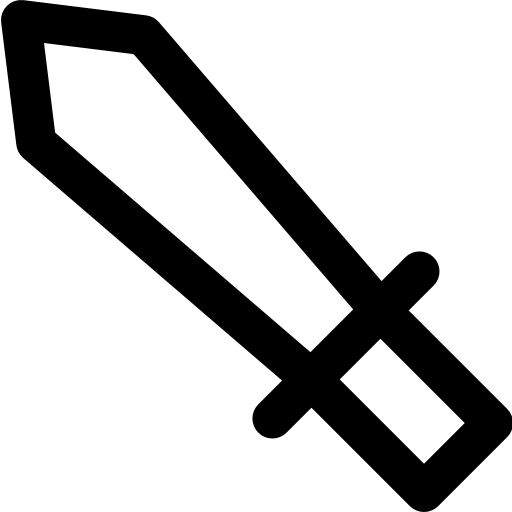 단검 Super Basic Rounded Lineal icon