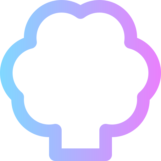 Broccoli Super Basic Rounded Gradient icon