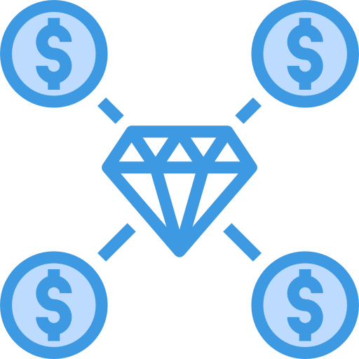 다이아몬드 itim2101 Blue icon