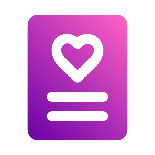 Love letter Generic gradient fill icon