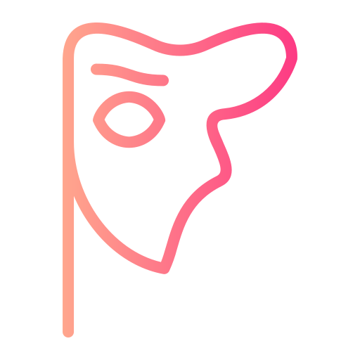 maschera di carnevale Generic gradient outline icona