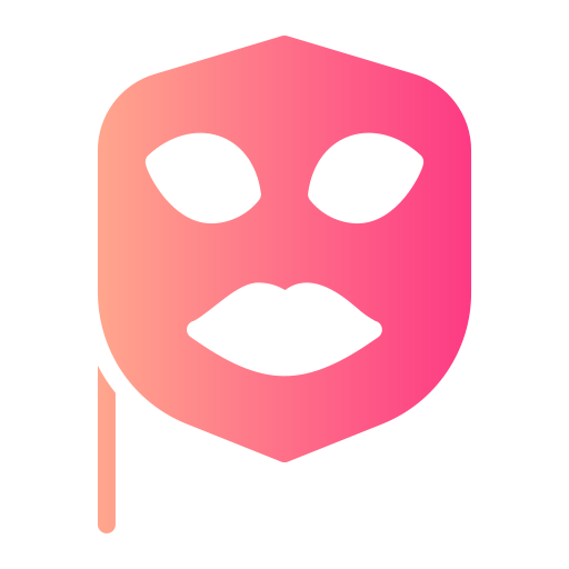 Карнавальная маска Generic gradient fill иконка