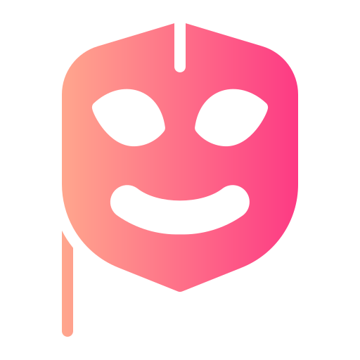 glückliche maske Generic gradient fill icon