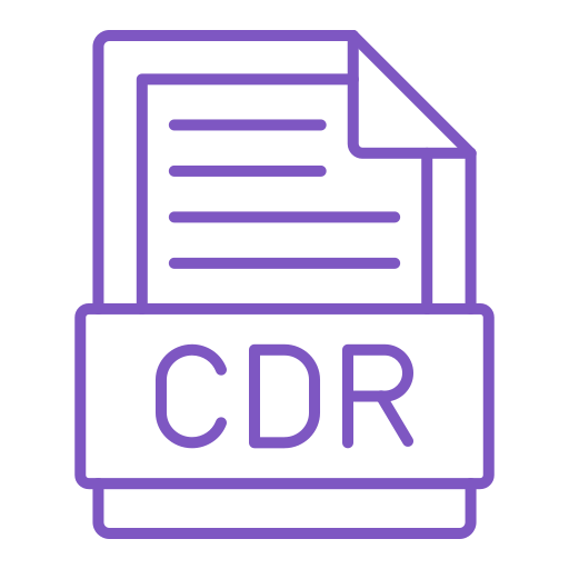 cdr Generic color outline icono