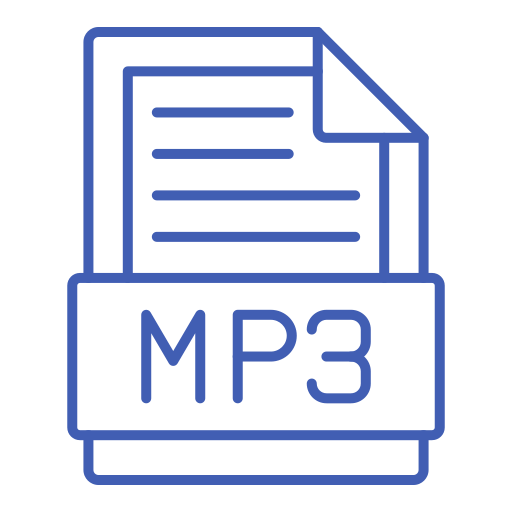 mp3 Generic color outline ikona