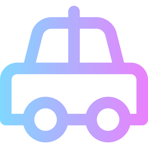 taxi Super Basic Rounded Gradient icon