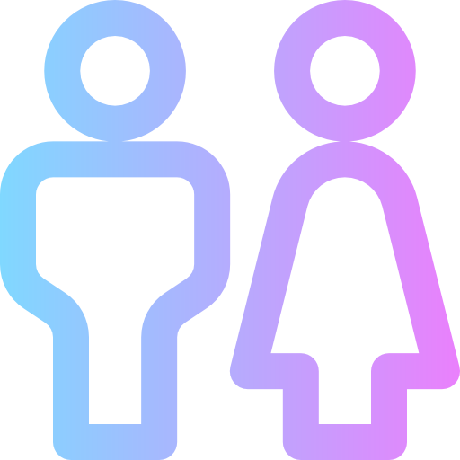 Restroom Super Basic Rounded Gradient icon