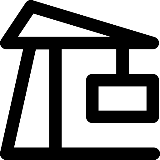 Żuraw portowy Super Basic Rounded Lineal ikona