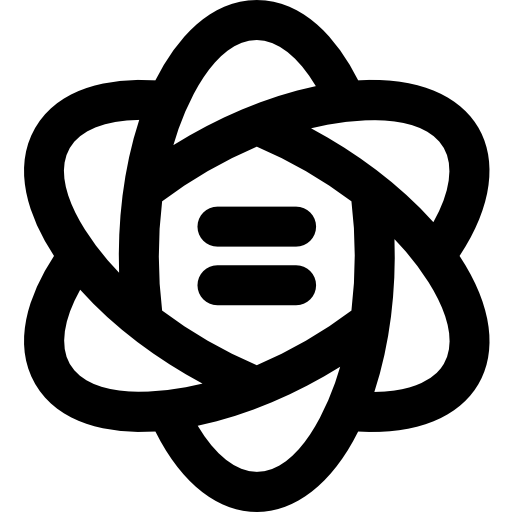 Átomo Super Basic Rounded Lineal icono