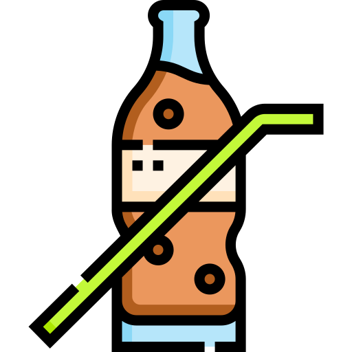 Бутылка газировки Detailed Straight Lineal color иконка