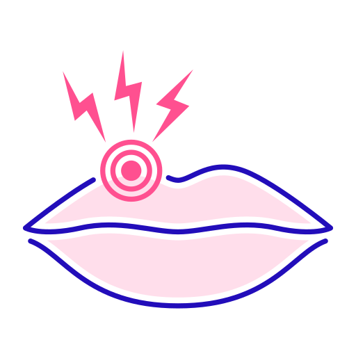 lèvres Generic color lineal-color Icône