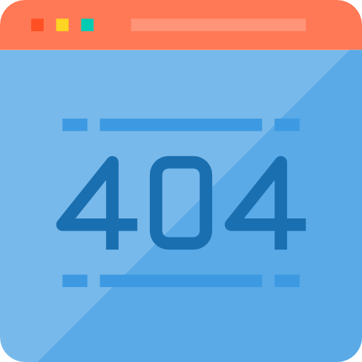 errore 404 itim2101 Flat icona