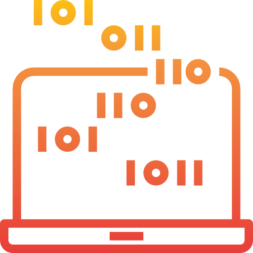 código binario itim2101 Gradient icono